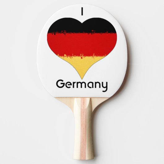 Ik hoor Duitse vlag Tafeltennisbatje (Voorkant)