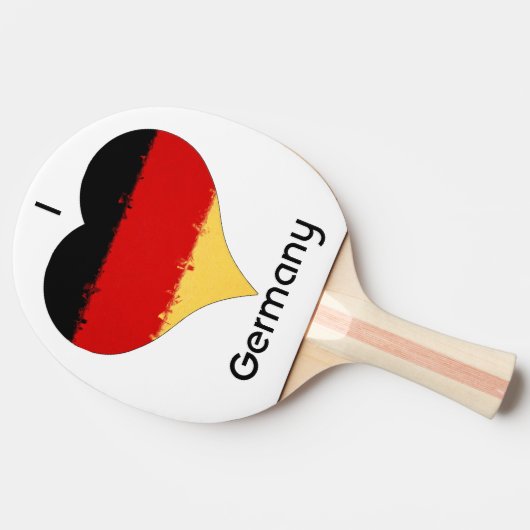 Ik hoor Duitse vlag Tafeltennisbatje (Zijkant)