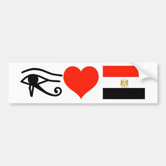Ik hoor Egypte Bumpersticker (Voorkant)