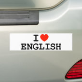 Ik hoor Engels Bumpersticker (Op auto)