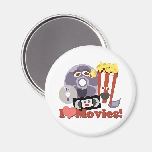 Ik hoor films! magneet (Voorkant / Achterkant)