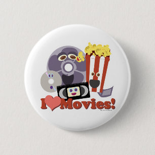 Ik hoor films! ronde button 5,7 cm