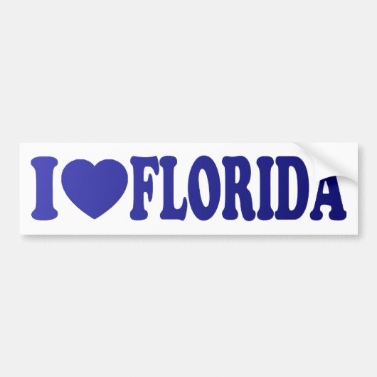 Ik hoor Florida in Blauw - Sticker (Voorkant)