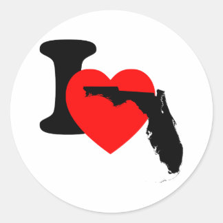 Ik hoor Florida Ronde Sticker