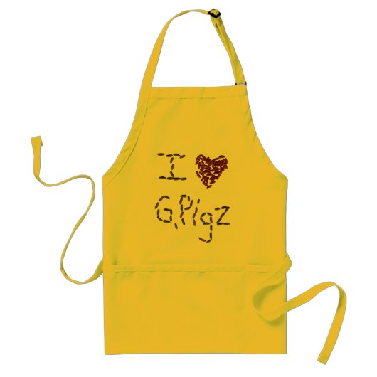Ik hoor G. Pigz Apron Standaard Schort (Voorkant)
