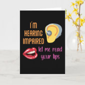 Ik hoor gestoord Laat me je lippen lezen Kaart (Gele Bloem)