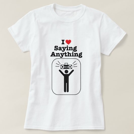 Ik hoor Gezegde alles T-shirt (Design voorkant)