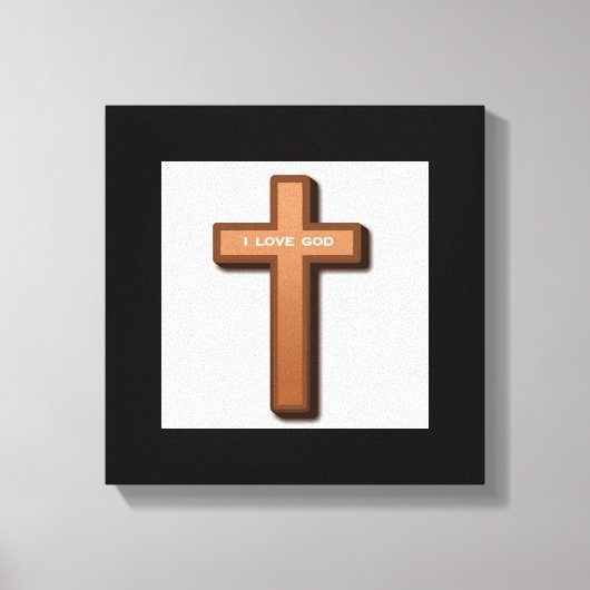 "IK HOOR GOD" KROSS CANVAS AFDRUK (Voorkant)
