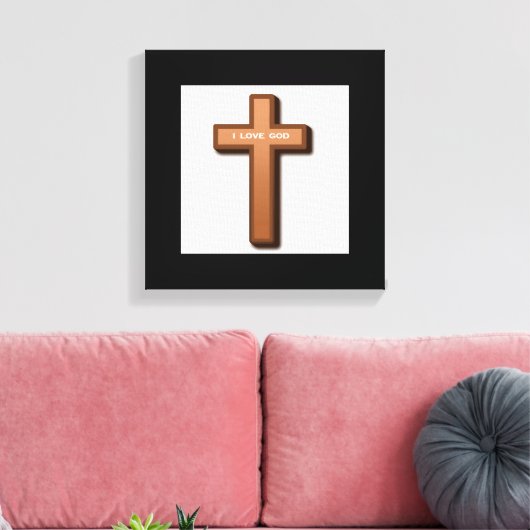 "IK HOOR GOD" KROSS CANVAS AFDRUK (Insitu (Woonkamer))