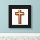 "IK HOOR GOD" KROSS CANVAS AFDRUK (Insitu (Houten vloer))