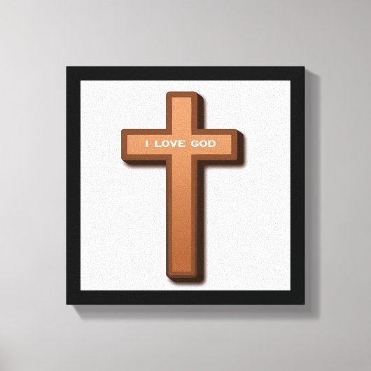 "IK HOOR GOD" KROSS CANVAS AFDRUK (Voorkant)