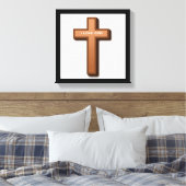 "IK HOOR GOD" KROSS CANVAS AFDRUK (Insitu (Slaapkamer))