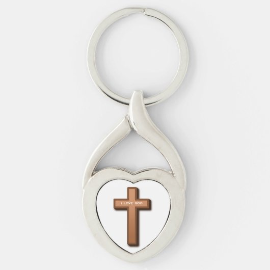 "IK HOOR GOD" KROSS SLEUTELHANGER (Voorkant)
