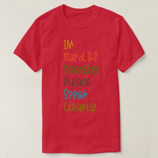 Ik hoor graag duidelijk 7 t-shirt (Design voorkant)