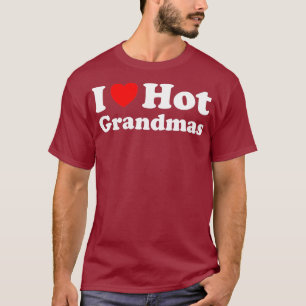 Ik hoor heart oma's ik hou van hitte oma's t-shirt