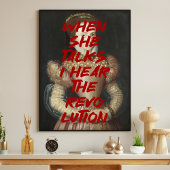 Ik hoor het citaat van de Renaissance-schilderkuns Poster