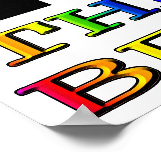 Ik hoor het strand poster (Hoek)