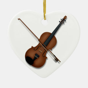 Ik hoor het Violin Charming Musical Instrument Keramisch Ornament