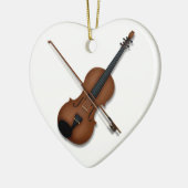 Ik hoor het Violin Charming Musical Instrument Keramisch Ornament (Links)