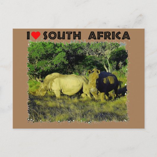 Ik hoor het Zuid-Afrika Rijnparen Briefkaart (Voorkant)