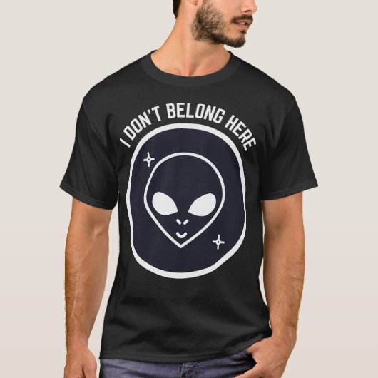 Ik hoor hier niet thuis - Alien T-shirt (Voorkant)