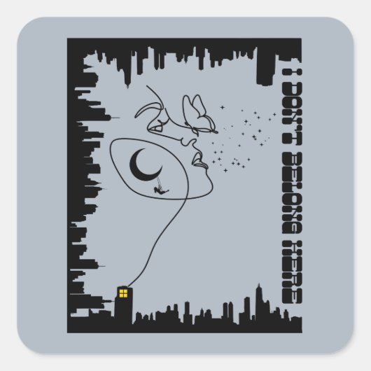 Ik hoor hier niet vierkante sticker (Voorkant)