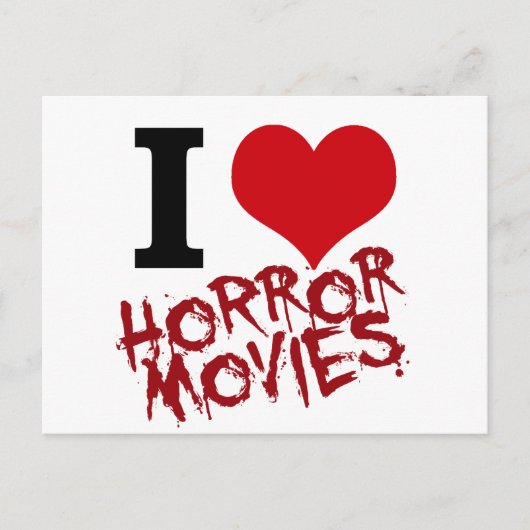 Ik hoor Horror-films Briefkaart (Voorkant)
