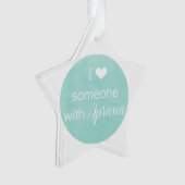 Ik hoor iemand met Apraxia Star Ornament (voorkant)