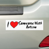 Ik hoor iemand met autisme bumpersticker (Op auto)