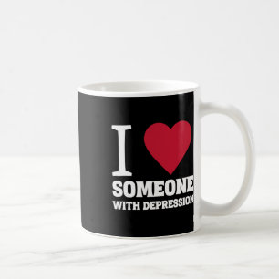 Ik hoor iemand met een depressie zelfmoordbewustzi koffiemok