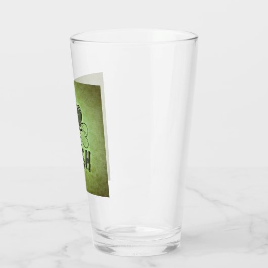 Ik hoor Ierse shamrock St Patricks Day Beer Pint Glas (Links)