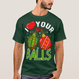 Ik hoor je ballen - grappige kerst t-shirt