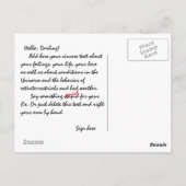 Ik hoor je briefkaart (Achterkant)