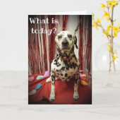 "IK HOOR JE" DE HELE DAG (VALENTIJN OF JUBILEUM KAART (Gele Bloem)