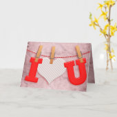 Ik hoor je graag Valentijn  kaart (Gele Bloem)