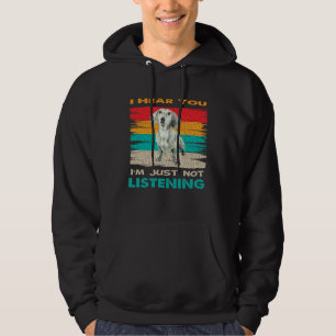 Ik hoor je, ik luister gewoon niet   Basset Hound  Hoodie