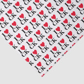 Ik hoor je Initialen | Aangepast monogram van de s Tissuepapier (Detail)