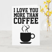 IK HOOR JE MEER DAN KOFFIE-WENSKAARTEN KAART (Gele Bloem)