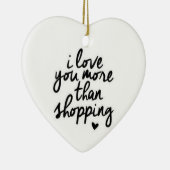 **IK HOOR JE MEER DAN SCHOPPEN** KERAMISCH ORNAMENT (Rechts)