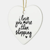 **IK HOOR JE MEER DAN SCHOPPEN** KERAMISCH ORNAMENT (Links)