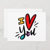 Ik hoor je, met de hand geschreven briefkaart (Voorkant / Achterkant)