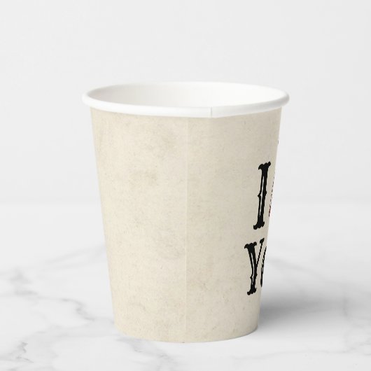 Ik hoor je papieren kopjes papieren bekers (Rechts)