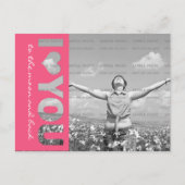 Ik hoor je persoonlijke foto-Briefkaart Sjabloon Briefkaart (Voorkant)