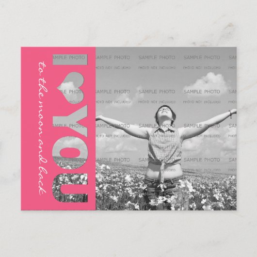 Ik hoor je persoonlijke foto-Briefkaart Sjabloon Briefkaart (Voorkant)