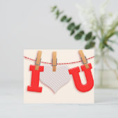 Ik hoor je Platonische Valentijn Briefkaart (Staand voorkant)