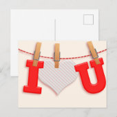 Ik hoor je Platonische Valentijn Briefkaart (Voorkant / Achterkant)