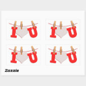 Ik hoor je rechthoekige sticker (Vel)