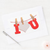 Ik hoor je rechthoekige sticker (Envelop)