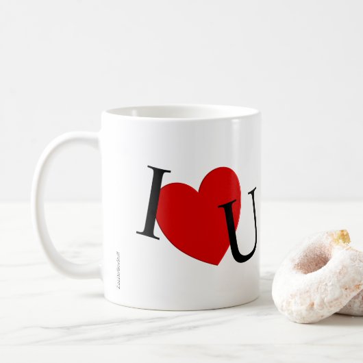 Ik hoor je Valentijnse koffie Mok (Met donut)
