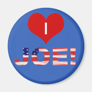 Ik hoor JOE. op blauw met vlag Magneet